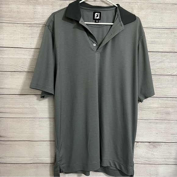 Footjoy Mens Polo Size Large - Grey - Picture 1 of 10